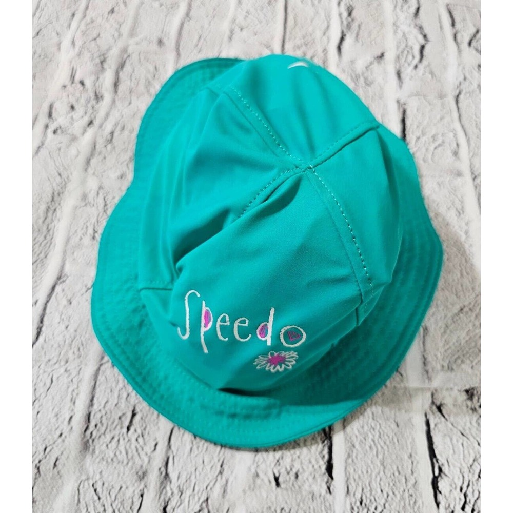 SPEEDO L/XL 2 yrs Toddler Girl UV50+ Sun Protection Bucket Hat Teal
